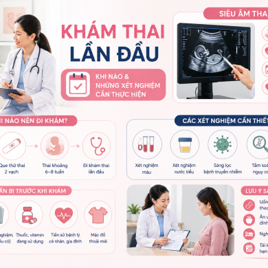 Khám thai lần đầu khi nào? Những xét nghiệm mẹ bầu cần thực hiện