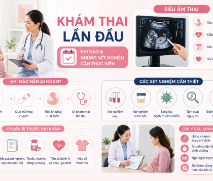 Khám thai lần đầu khi nào? Những xét nghiệm mẹ bầu cần thực hiện