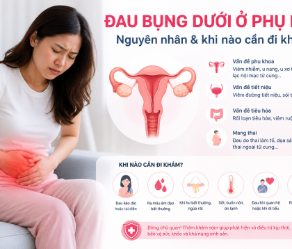 Đau bụng dưới ở phụ nữ: Nguyên nhân, triệu chứng và khi nào cần đi khám?